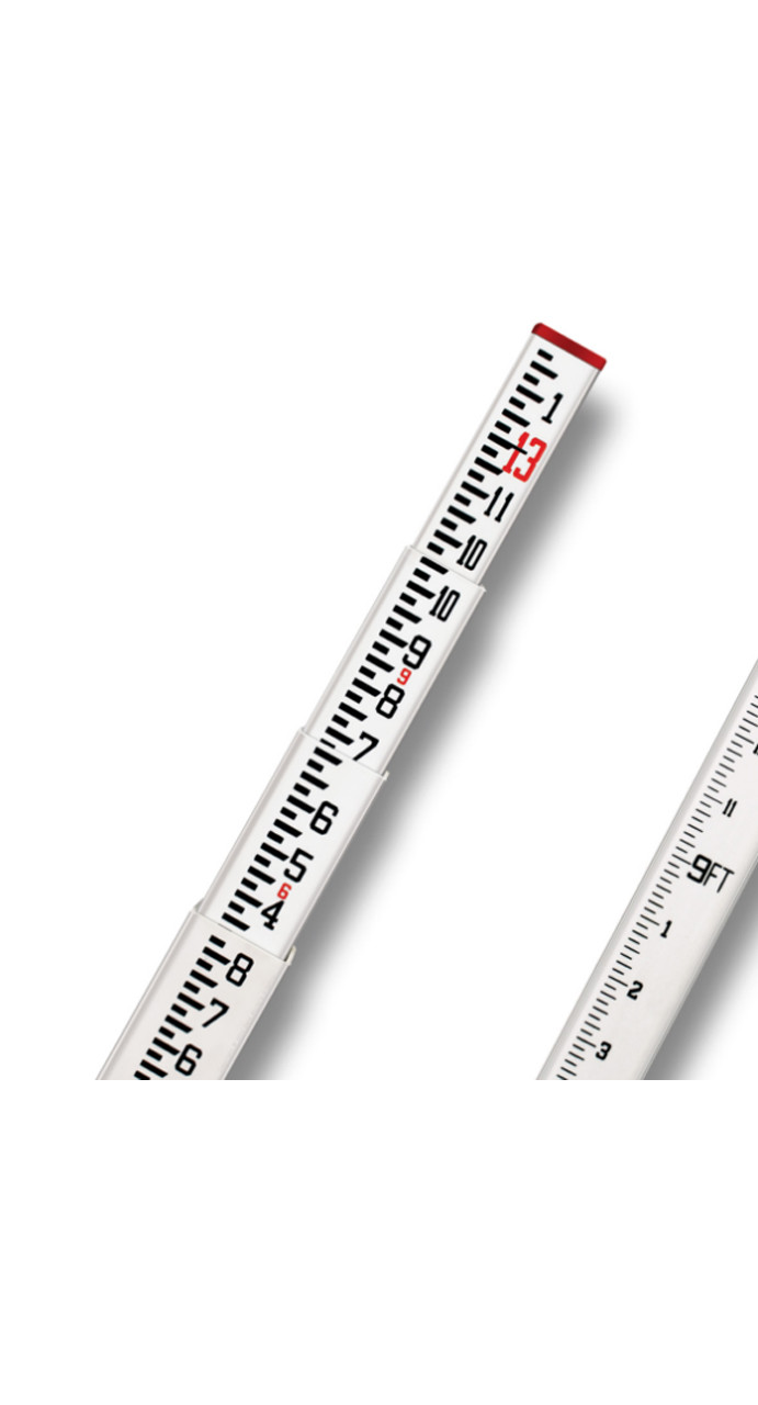 SitePro 11-SCR13-T 13-ft Fiberglass Leveling Rod (CR-type), Tenths
