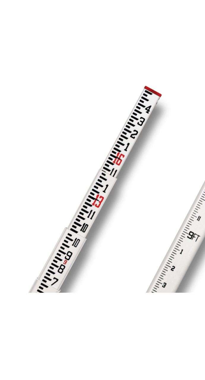 SitePro 11-SCR16-T 16-ft Fiberglass Leveling Rod (CR-type), 10ths