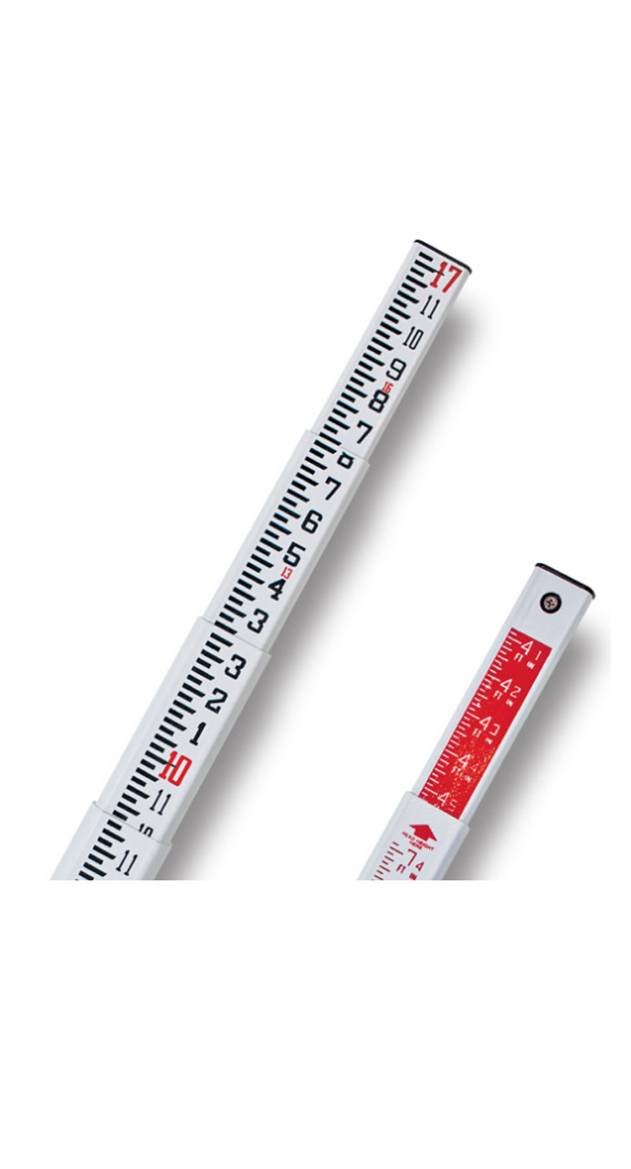SitePro 11-SPR17-T 17-ft Surveyor’s Fiberglass Leveling Rod (SVR-type), 10ths