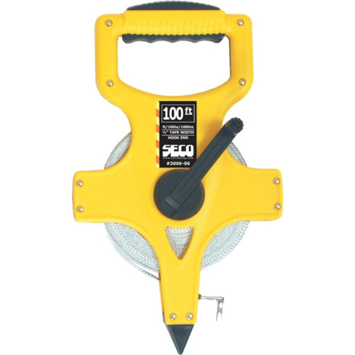 Seco 3006-06 Nylon-coated Steel 100 ft Tape - ft/10ths/100ths