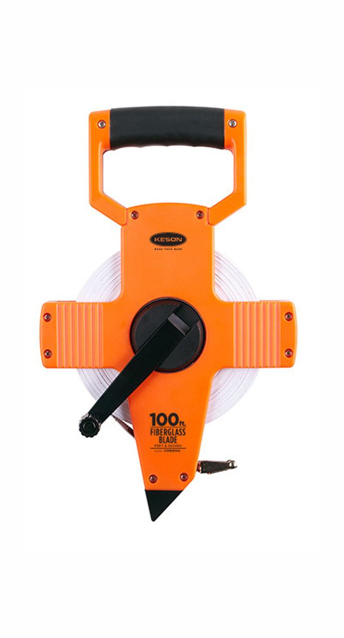 Keson Fiberglass Tape OTR100M 010431 100m m, cm, 2mm Hook End Hook F3